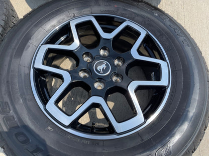 18" Ford Bronco wheels rims black 95213 Ranger SET BRIDGESTONE DUELER A/T NEW