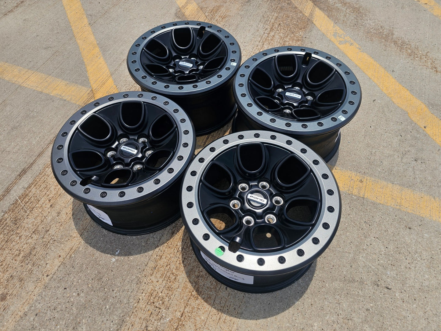 17" Ford F-150 Raptor OEM BEADLOCK rims wheels 10459 95210 SET NEW