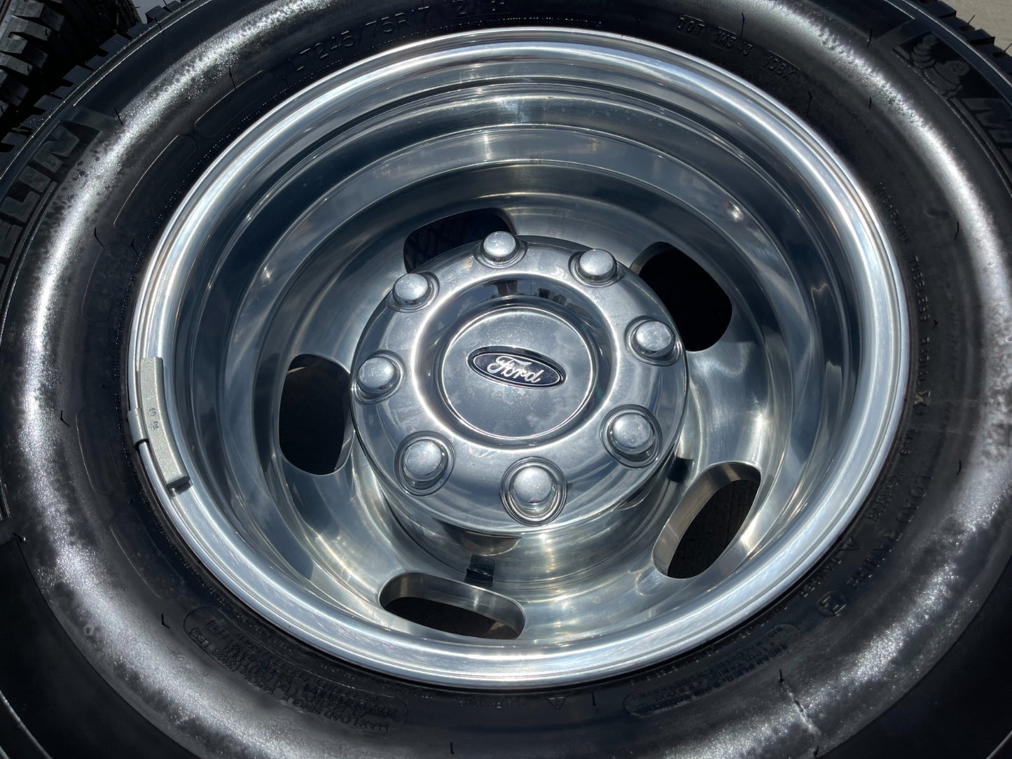 17" Ford F-350 Dually OEM 14077 14078 rims wheels 2024 2025 Michelin A/T NEW