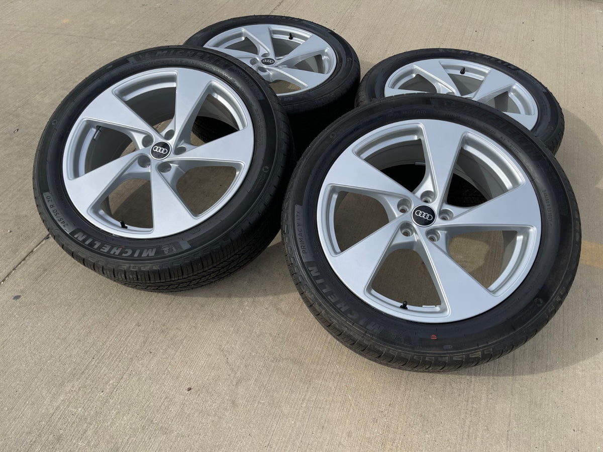 20" 20x8 Audi Q5 wheels rims OEM 94361 Q3 Q7 Q8 SQ5 SQ3 RS S SET MICHELIN NEW