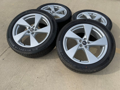 20" 20x8 Audi Q5 wheels rims OEM 94361 Q3 Q7 Q8 SQ5 SQ3 RS S SET MICHELIN NEW