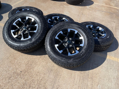 17" Jeep Wrangler Rubicon OEM Black wheels rims 9328 Gladiator 2025 2026 NEW