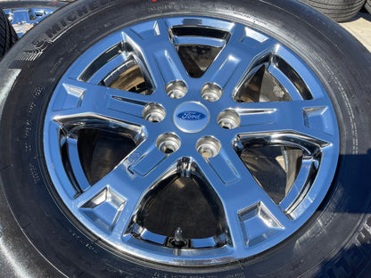 18" Ford F-150 Expedition OEM 10343 chrome rims wheels 2024 2025 2026 MICHELIN