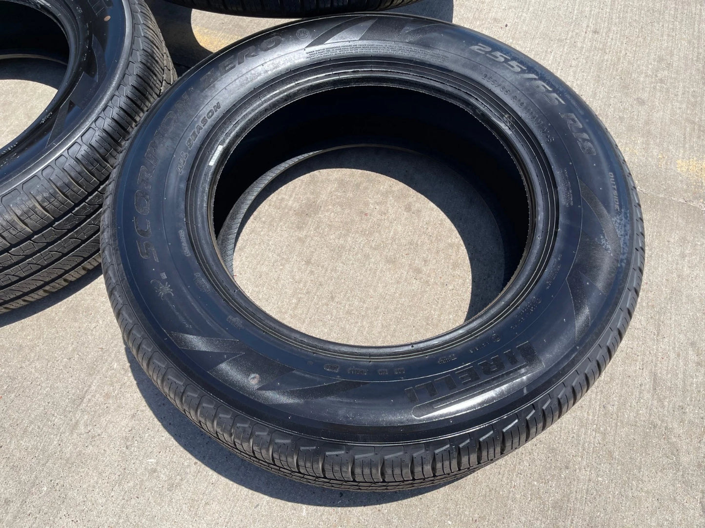 (5) 255/65/19 Pirelli Scorpion Zero A/S tires 255/65r19 M+S LR NEW TAKE OFFS