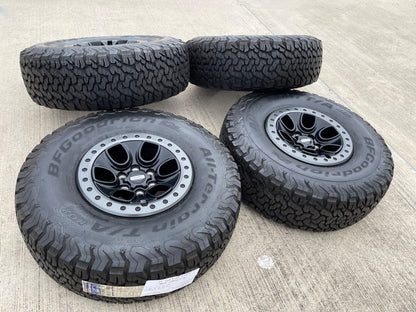 17" Ford F-150 Raptor OEM BEADLOCK rims wheels 10459 95210 BFG KO2 37" tires NEW
