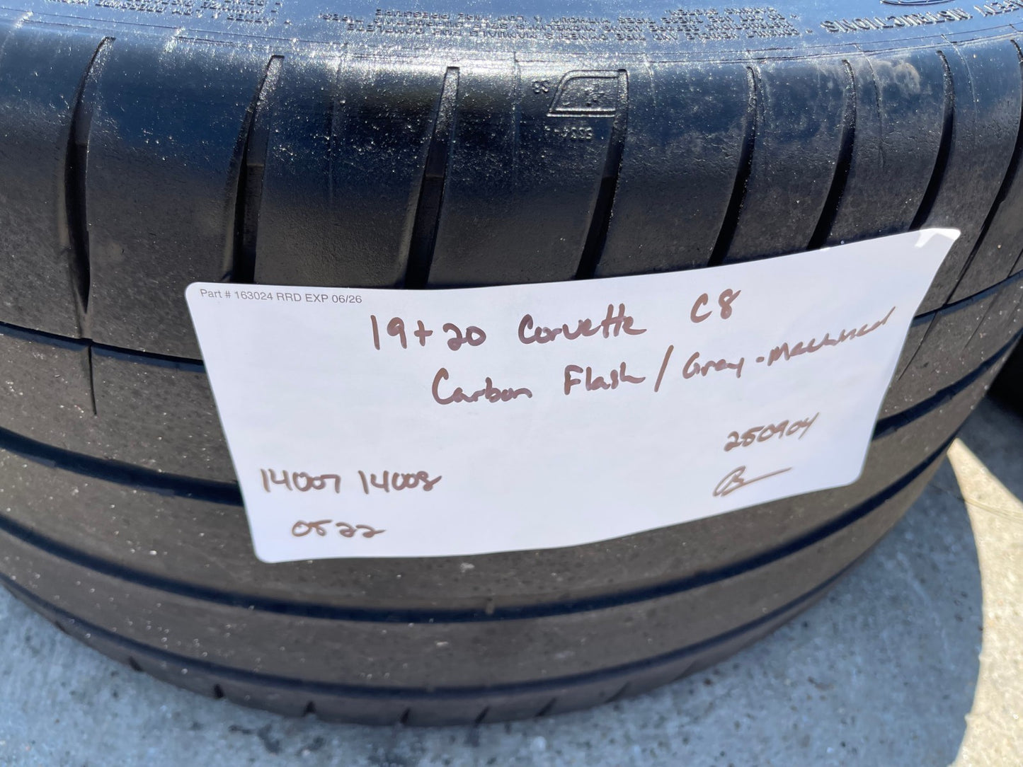19" + 20" Chevy Corvette C8 OEM 14007 14008 wheels rims 2022 2023 2024 2025