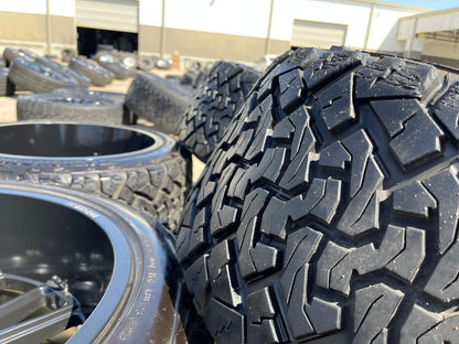 22x12 Hostile Predator Ford F-150 Expedition -44 wheels rims 6x135 tires 33"