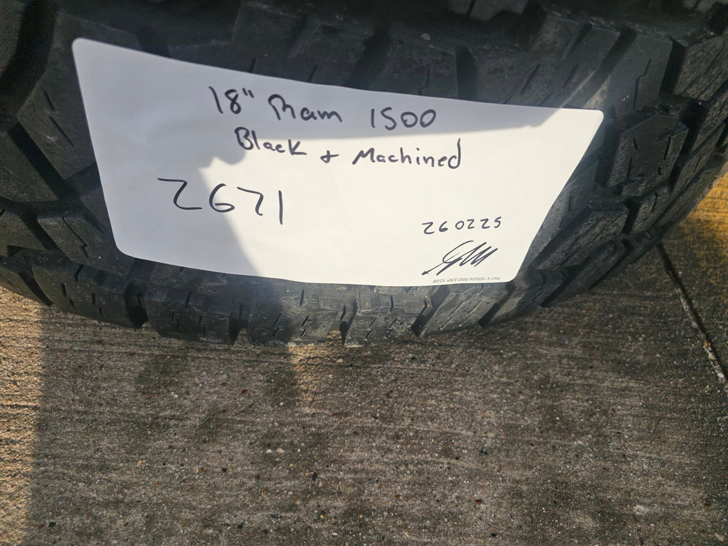 18" Dodge Ram 1500 Rebel Black OEM 2671 wheels rims SET TOYO A/T3 35"