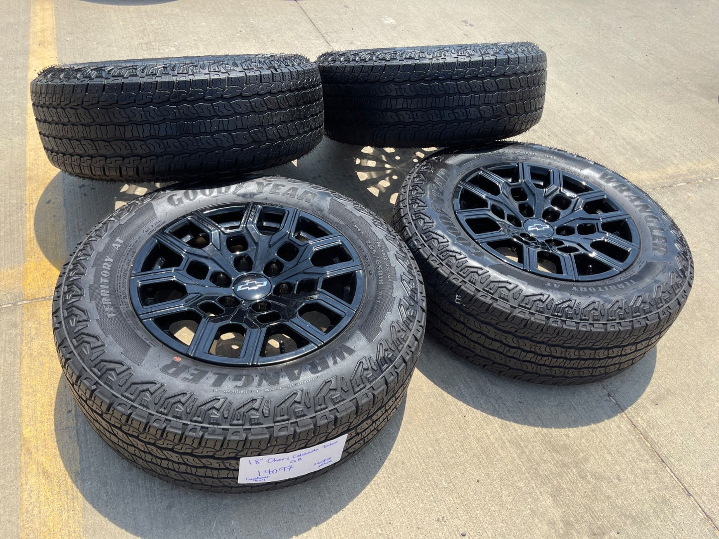 18" Chevy Colorado Tahoe GMC Sierra Canyon OEM 14097 wheels rims 2025 2026 SET
