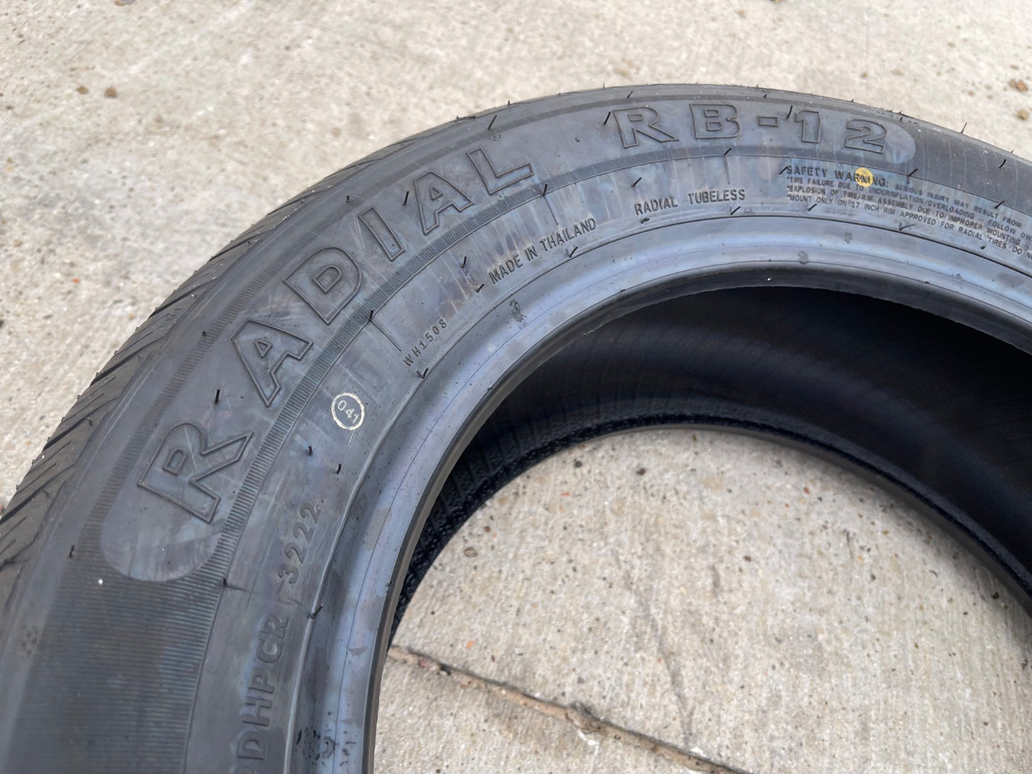 (1) 225/60/17 Ironman RB-12 tire 225/60R17 99H M+S NEW