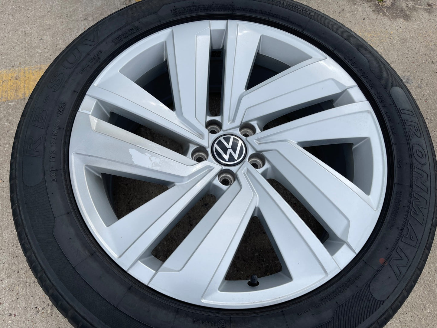20" VW Atlas OEM wheel rim tire 70076 Audi Q7 Q8 2020 2021 2022 2023 2024 2025