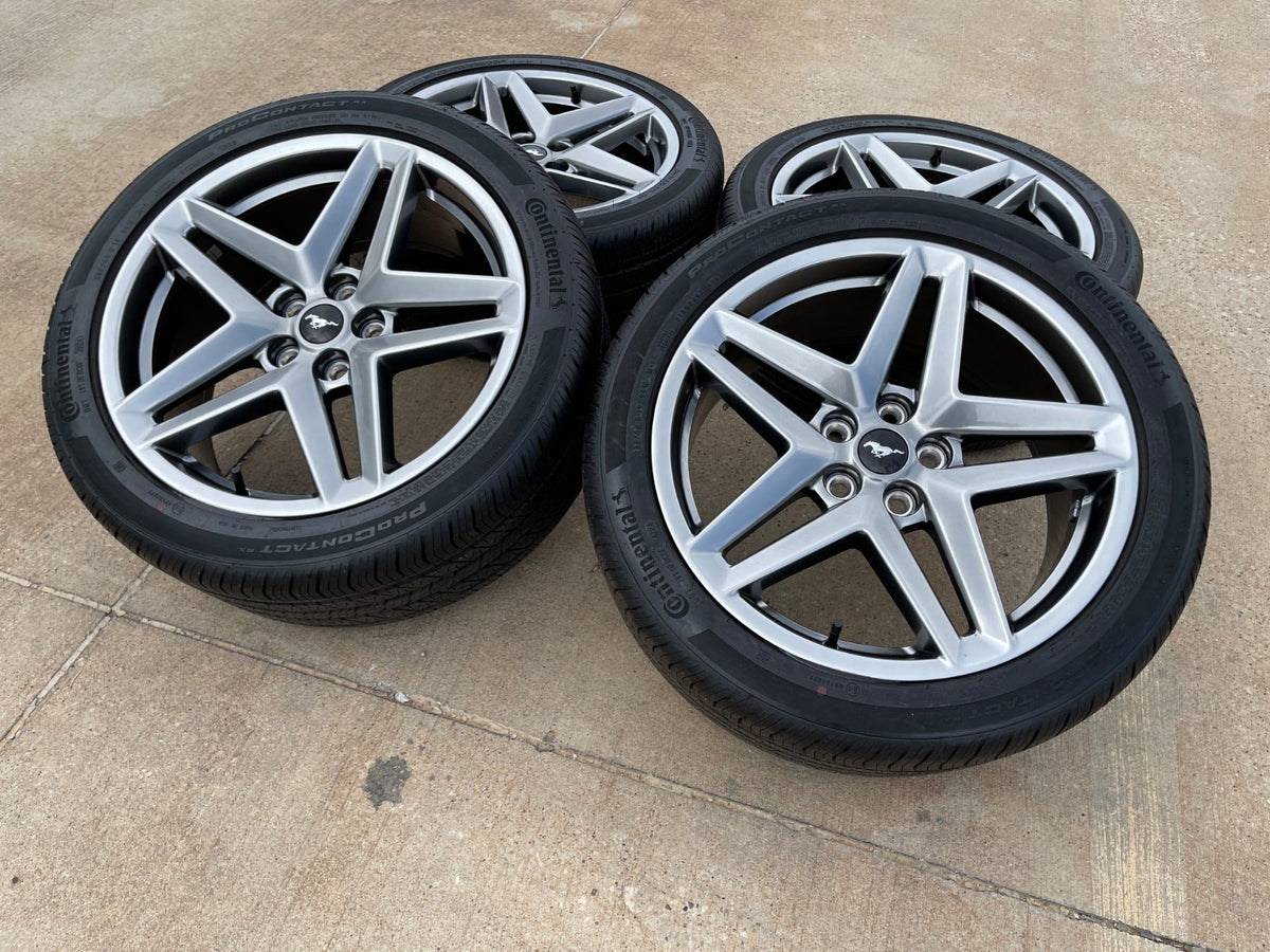 19" Ford Mustang Stealth GT OEM 10595 wheels rims 2024 2025 2026 2027 SET NEW