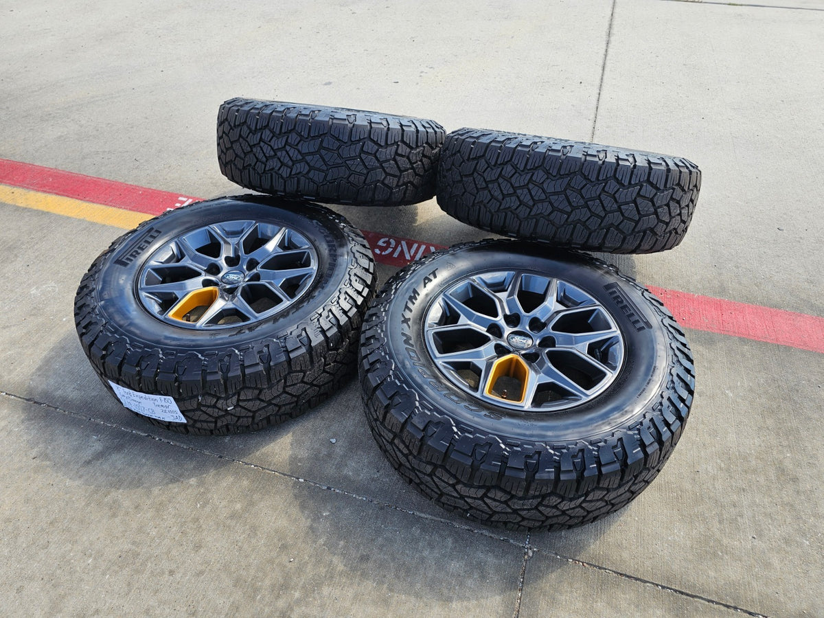 18" Ford Expedition F-150 TREMOR OEM rims wheels TIMBERLINE PIRELLI XTM 2027 NEW