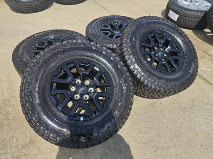 17" Ford F-150 Raptor Bronco OEM black rims wheels 10461 tires FALKEN A/T3 33"