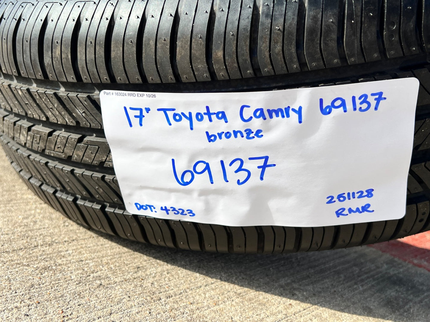 17" Toyota Camry Avalon OEM wheels rims 69137 96992 CHR TRD HANKOOK NEW