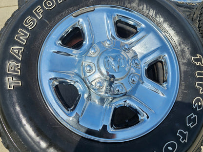 18" Dodge Ram 2500 3500 STEEL chrome OEM 2473 wheels rims tires