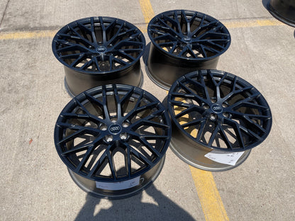 20" Audi R8 V10 OEM black wheels rims RS5 RS6 RS7 S5 A6 S5 S6 S7 59007 59008 NEW