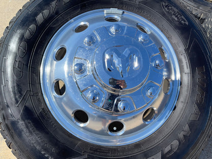 17" Dodge Ram 3500 Dually OEM 2701 2702 Laramie 8x200 wheels rims GOODYEAR