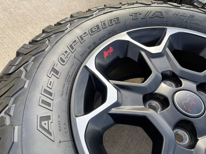 17" Jeep Wrangler Rubicon OEM wheels rims Gladiator 96832 9282 BFG KO2 A/T NEW