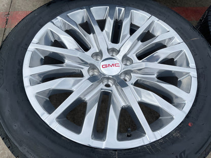 22" GMC Sierra Yukon DENALI Silverado OEM 5921 wheels rims 2021 2022 2023 NEW
