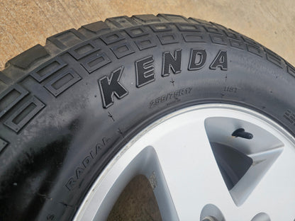 (1) 17" Jeep Gladiator OEM wheels rims 9074 Wrangler Kenda Klever A/T spare