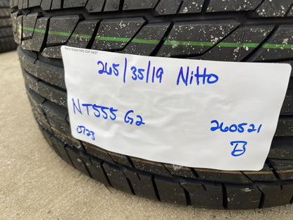 (1) 265/35/19 Nitto NT555 G2 tire 265/35/19 98W NEW