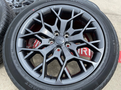 21" Jeep Grand Cherokee L OEM wheels rims 9291 Durango tires SET CONTINENTAL