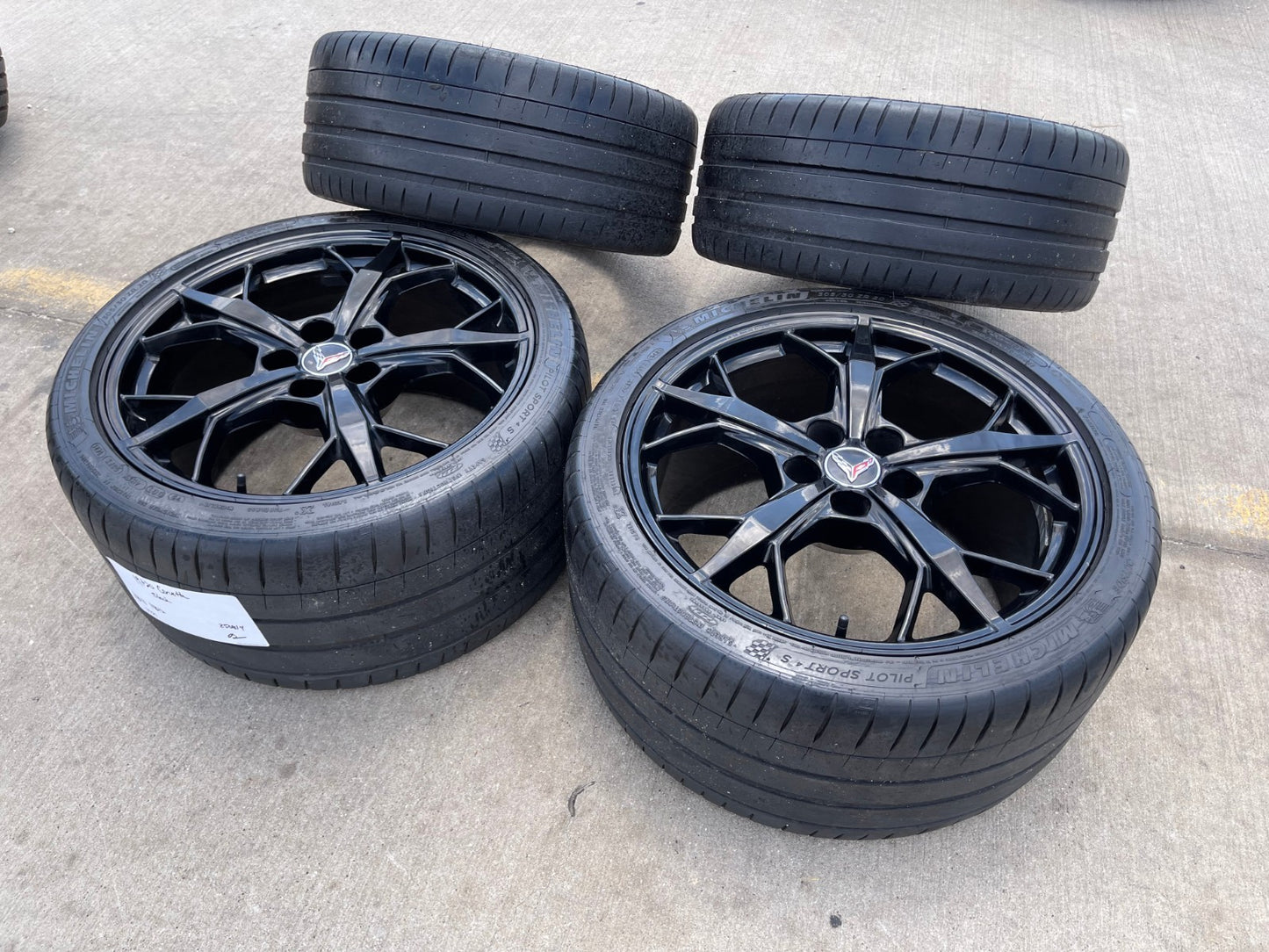 19" + 20" Chevy Corvette Z06 C8 OEM 14011 14012 wheels rims 2021 2023 2024 2025