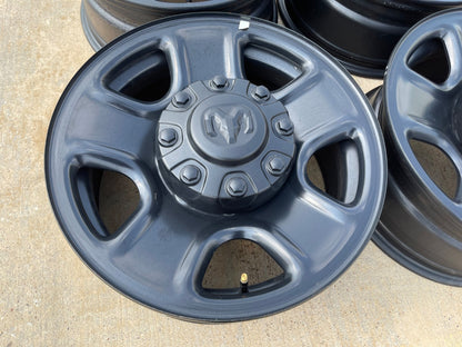 18" Dodge Ram 2500 3500 STEEL black OEM 2473 wheels rims SET 2025 2026 2027 NEW