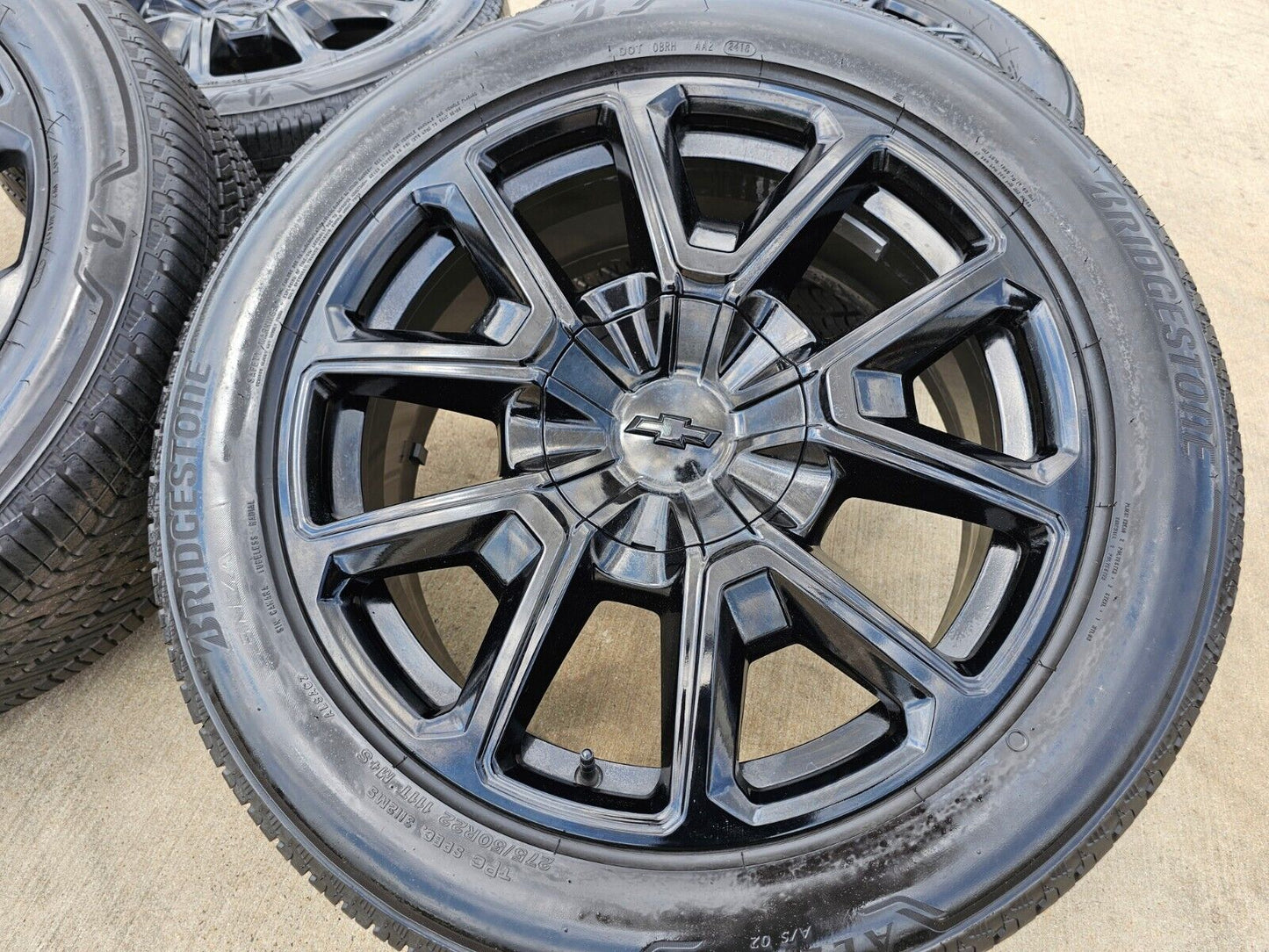 22" Chevy Tahoe Silverado RST OEM black 14035 wheels rims tires