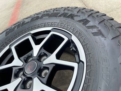 17" Jeep Wrangler Rubicon OEM 95730 9327 wheels rims Gladiator FALKEN A/T 33"