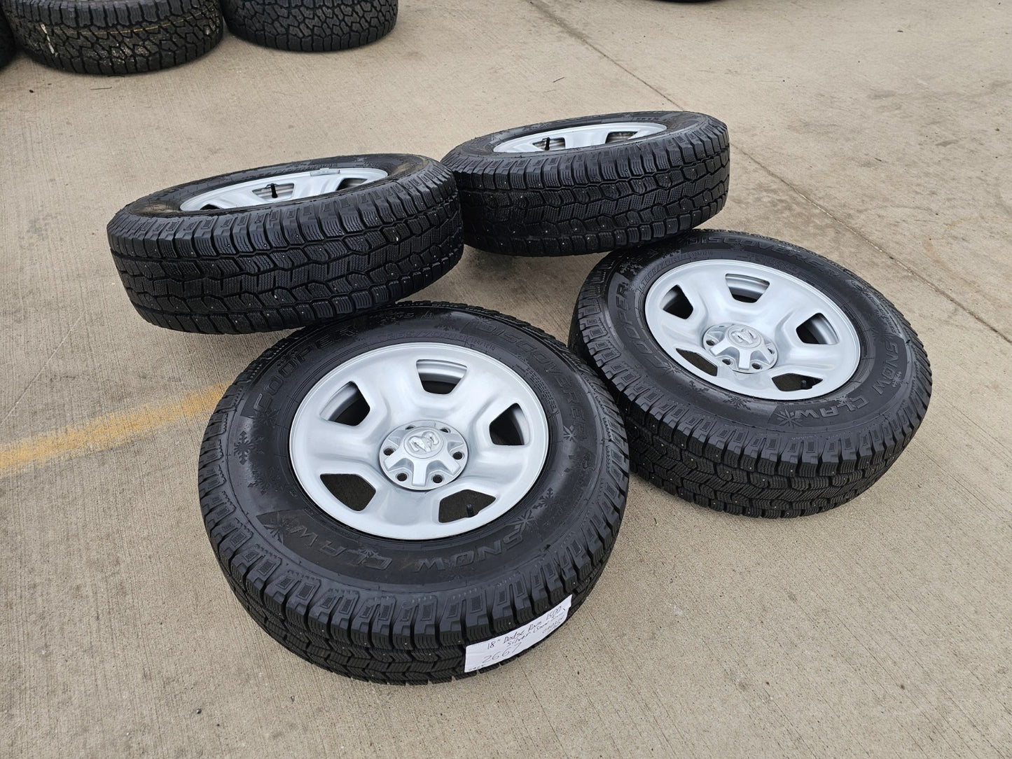 18" Ram 1500 OEM 2667 stock wheels rims SNOW tires 2022 2023 2024 2025 2026