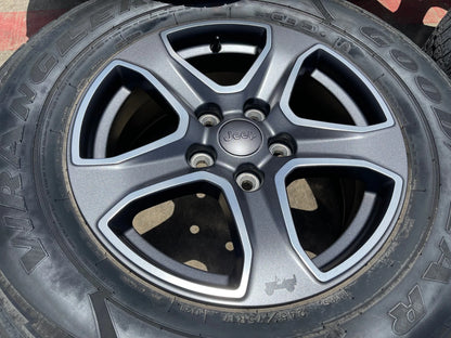 17" Jeep Wrangler Rubicon OEM wheels rims 9217 Gladiator GOODYEAR