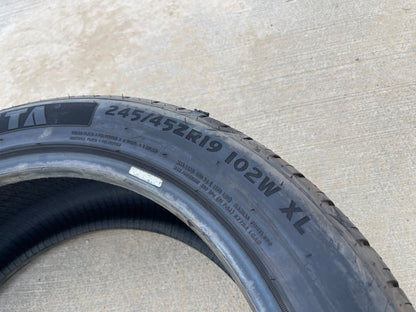 (1) 245/45/19 Advanta HPZ-02 tire 245/45R19 102W XL