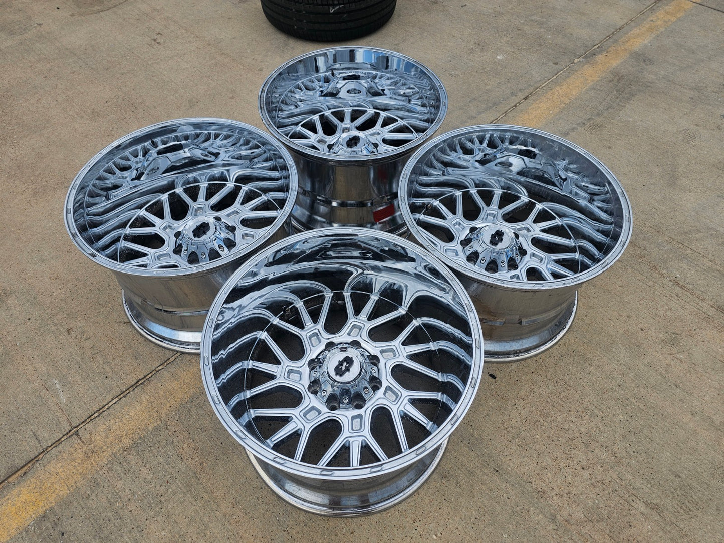 22" 22x14 Vision 404 Brawl Dodge RAM Chevy 2500 3500 wheels rims SET 8x165 8x6.5