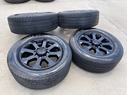 20" Dodge Ram 2500 3500 LARAMIE OEM 2700 black wheels rims tires