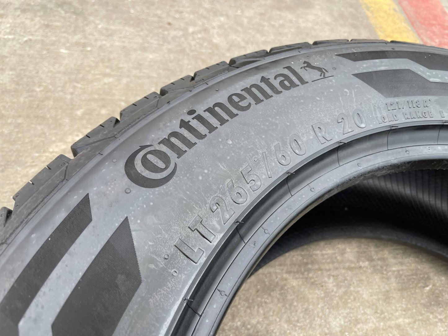 (1) 265/60/20 Continental Terrain Contact H/T OWL tire 118R LT 10 PLY LRE NEW