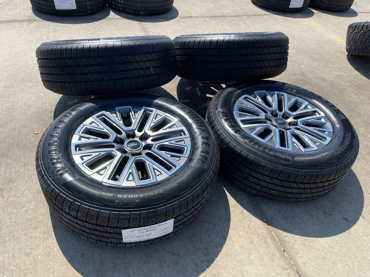 20" Ford F-150 LARIAT OEM rims wheels Expedition SET GOODYEAR 2027 NEW