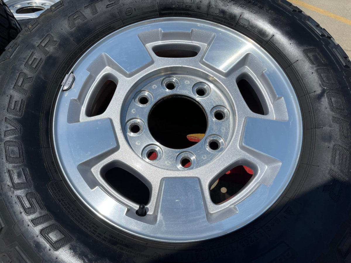 17" GMC Sierra Chevy Silverado 2500 3500 OEM 5500 wheels rims COOPER A/T3 SET