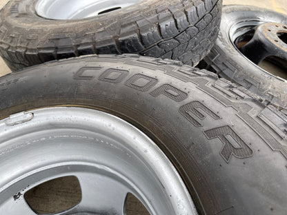 17" Dodge Ram 3500 Dually Laramie 8x200 wheels rims 2703 2704 OEM tires COOPER