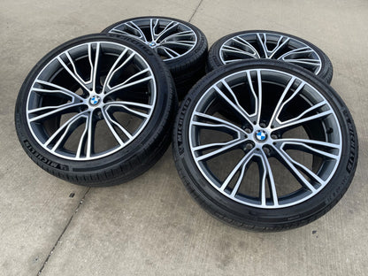 21" BMW X3 X4 OEM 86365 86368 Series Style 7261 wheels rims X3M X4M MICHELIN