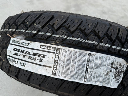 (1) 255/70/18 Bridgestone Dueler A/T tire Tundra Sequoia 113T M+S 255/70R18 NEW