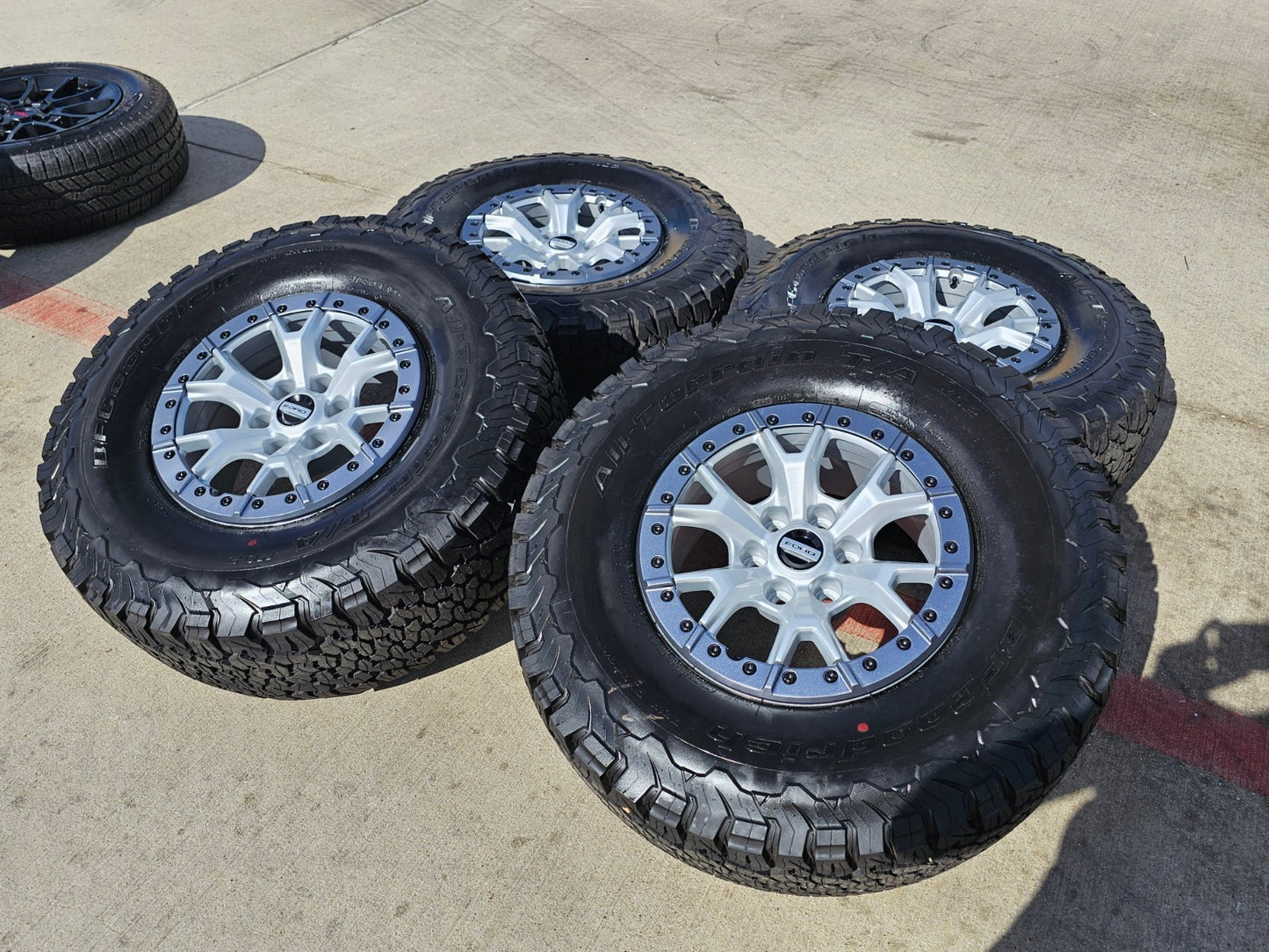 17" Ford F-150 Raptor R OEM Replica BEADLOCK 10460 rims wheels 35" tires BFG NEW