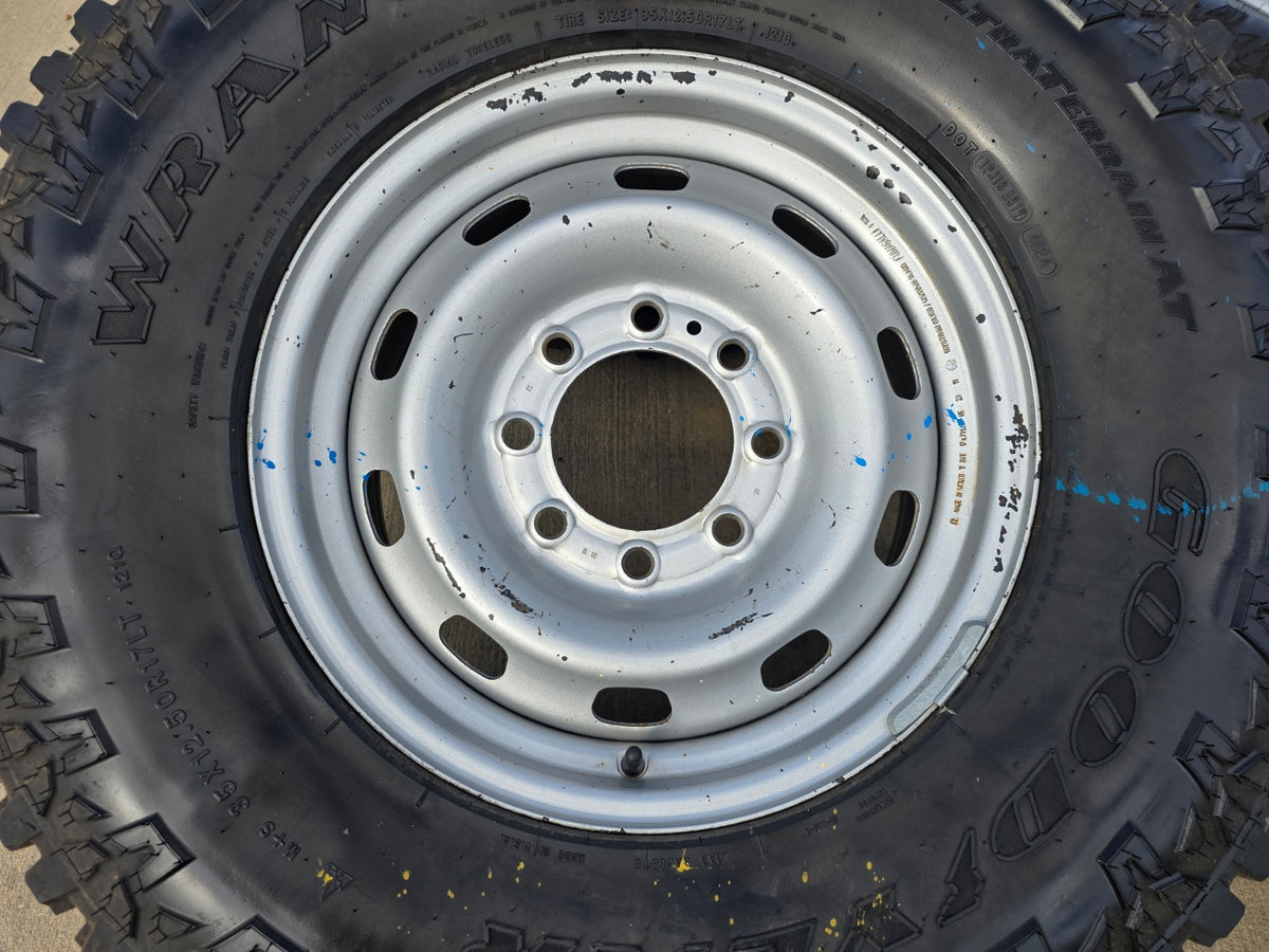 17" Dodge Ram 2500 3500 STEEL OEM 2312 2185 wheels rims GOODYEAR A/T 35"