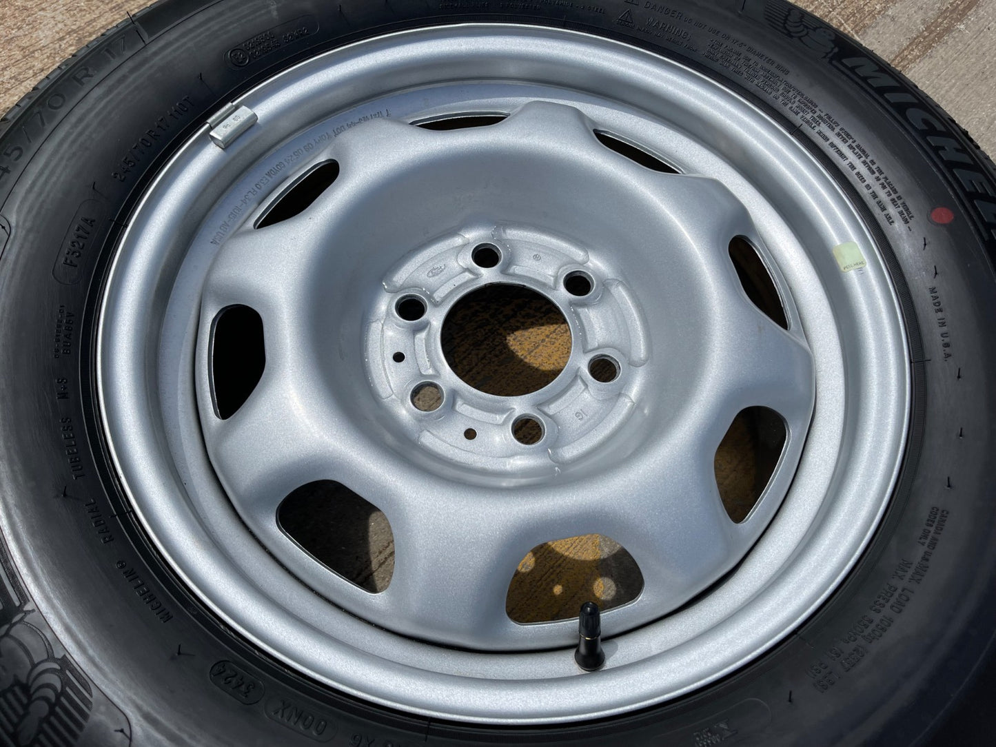 17" Ford F-150 OEM rim wheel 3857 steel 2023 2024 2025 2026 2027 MICHELIN NEW