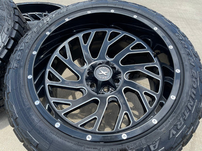 22x12 XTREME FORCE XF- 8 Chevy Silverado Ford F-150 RAM wheels rims 6x139 6x135