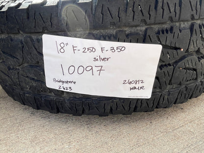 18" Ford F-250 F-350 OEM rims wheels 10097 tires BRIDGESTONE A/T SET