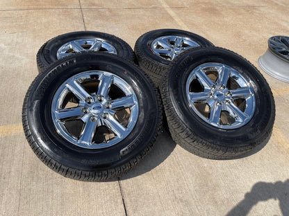 18" Ford F-150 Expedition OEM chrome rims wheels tires MICEHLIN 2025 2026 NEW