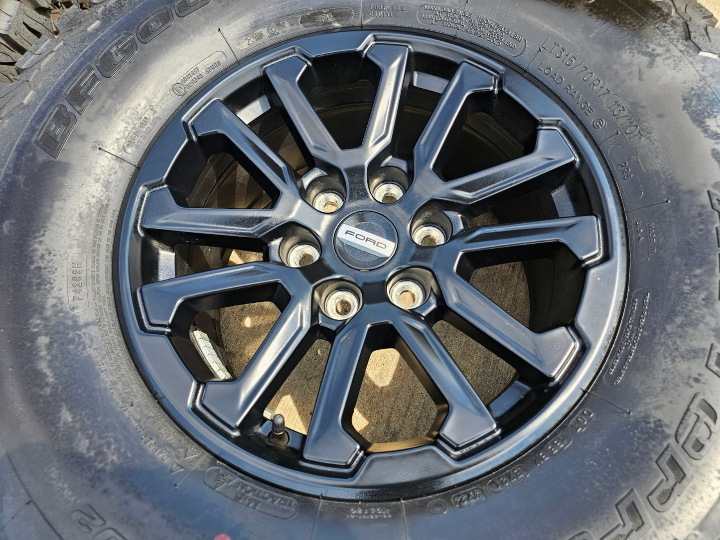 17" Ford F-150 Raptor OEM rims wheels Bronco 2023 2024 2025 2026 NEW BFG KO2 A/T