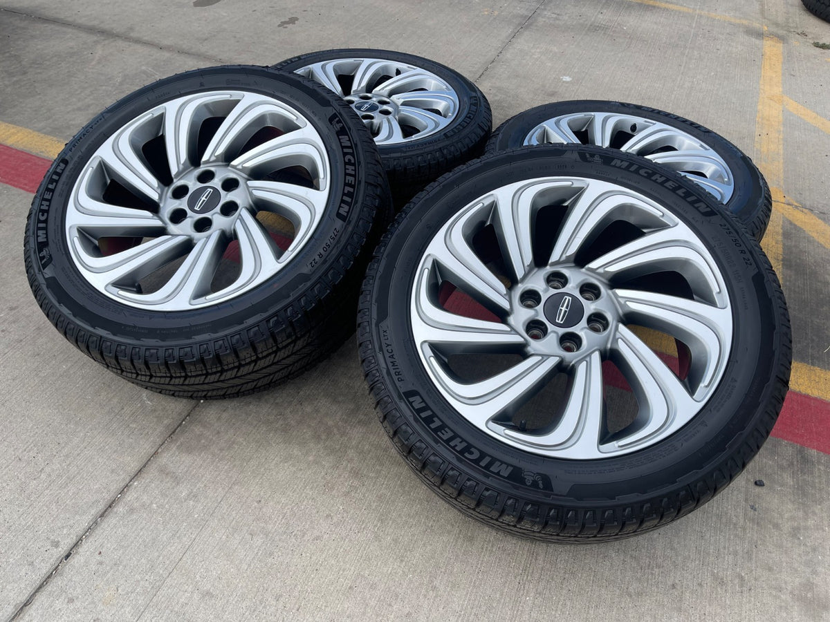 22" Lincoln Navigator BLACK LABEL OEM 10497 rims wheels SET MICHELIN